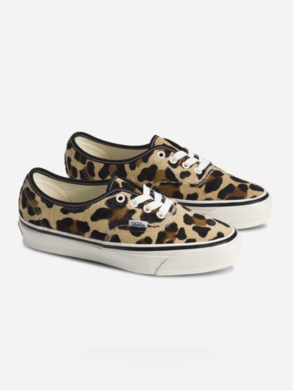 Vans Premium Leopard Print Lace-Up Sneakers